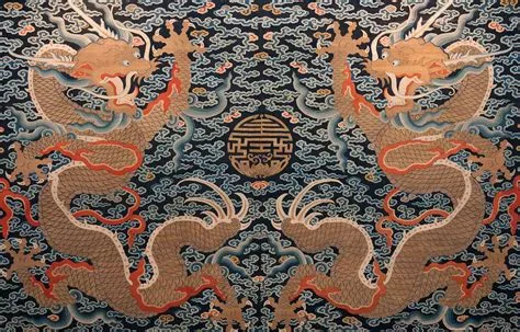 Nine Dragons: Embroidered Threads of Ancient Chinese Fashion - Unveiling the Tapestry of Dynasty and Duality